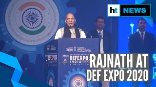 Private players making defence sector more independent: Rajnath at DefExpo 2020