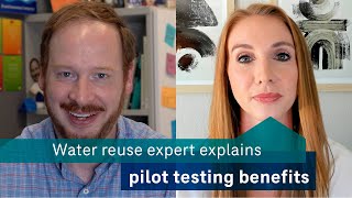 How does pilot testing optimize water treatment?