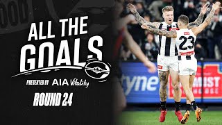 Watch all SIXTEEN goals from Collingwood's Round 24 win | All the Goals