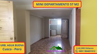 VENDO MINI DEPARTAMENTO 57 M2 AGUA BUENA SANTIAGO CUSCO PERU