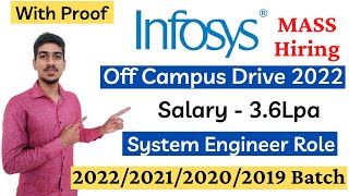 Infosys Recruitment 2022| Infosys Off Campus Drive 2022| Infosys Hiring 2019/2020/2021/2022 Freshers