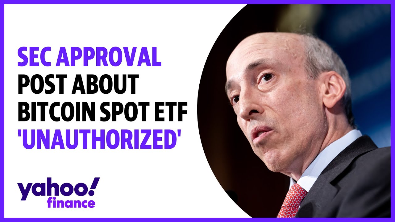 Spot Bitcoin ETF Approval Post By @SECGov Was 'unauthorized' - YouTube