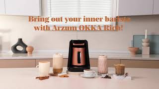 Arzum OKKA Rich Spin Turkish Coffee and Hot Beverage Maker, Velvetiser