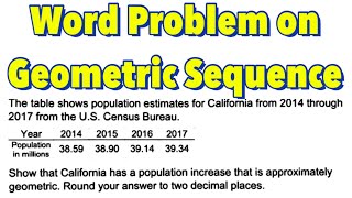 Word Problems on Geometric Sequence (Part 2)