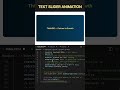 Text Slider animation | HTML CSS