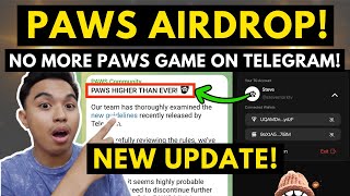 PAWS AIRDROP! NO MORE PAWS ON TELEGRAM? PAWS LISTING IS COMING ON CRYPTO EXCHANGES!