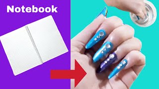 How To Make DIY Waterproof Fake Nails Using Paper | DIY Fake Nails