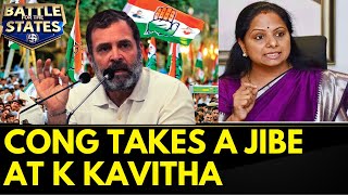 Telangana News | Telangana Congress Hits Back At K Kavitha Over Rahul Gandhi's Jibe On KCR | News18