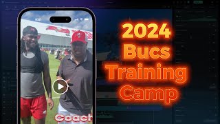 Cover2Athletics Foundation 's Carlos Blake @ The 2024 Bucs' training camp supporting Kalen DeLoach.