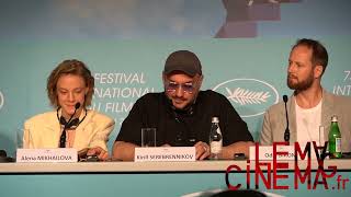 #Cannes2022 - Les Moments politiques de la conférence de presse de Kirill Serebrennikov 3/3