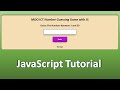 Create a simple Number Guessing Game in JavaScript