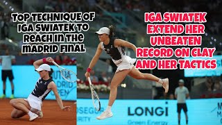 QUEEN IGA SWIATEK EXTENDED HER SLIDING TACTICS UNBEATEN RECORD on CLAY TO CRUISE IN MADRID FINAL