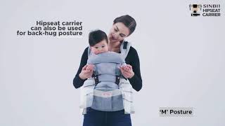 [신비아이_오리궁뎅이_ 힙시트 아기띠]Sinbii Hipseat Korea_hipseat baby carrier