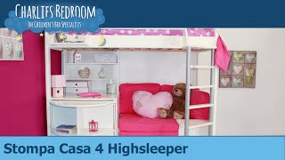 Stompa Casa 4 Highsleeper Bed - Charlies Bedroom