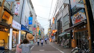 186 [4K] Tokyo Ikegami Shopping Street \u0026 Temple Walk | Japan Aug 2021