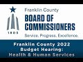 Budget Hearings – November 18, 2021