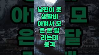 남편이 준 생활비 아껴서 모은 돈 달라는데 충격 실화사연모음 네이트판