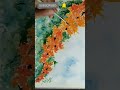 How To Paint Palash Flower|Easy Water Colour Flower Painting For Beginners