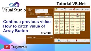 VB.Net | How catch value of array button, Continue Part 9 video | #Part10