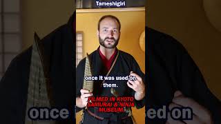 Tameshigiri Sword Experience in Kyoto Samurai \u0026 Ninja Museum #shorts