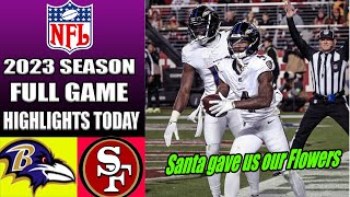 Baltimore Ravens vs San Francisco 49ers FULL GAME 3rd QTR (12/25/23) WEEK 16 | N