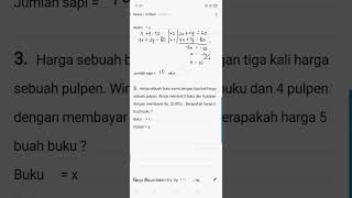 Persamaan Linear Dua Variabel dengan cara eliminasi