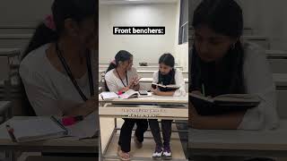 Front benchers vs back benchers #shorts #funny #school #college #students
