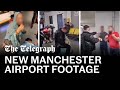 Manchester airport: New footage gives fresh insight into police clashes