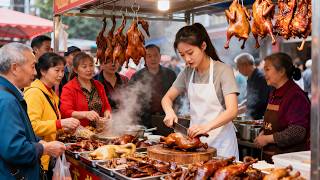 Real Chongqing Street Food! Spicy Chicken, Braised Goose & Market Eats