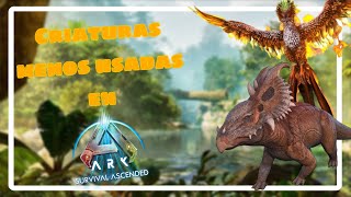 Top 10 criaturas menos usadas en Ark