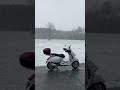 vespa gts — perfect for snow vespa scooter vespagts