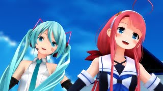 【MMD】Sugar Song and Bitter Step　シュガーソングとビターステップ　MIKU kawakaze/ミク　江風