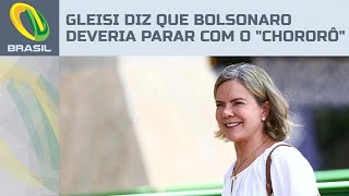 Gleisi Hoffmann pede para que Bolsonaro e aliados “parem com o chororô”