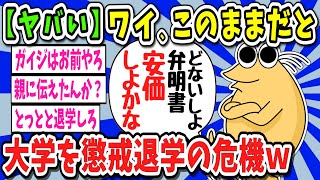 【2ch面白いスレ】【悲報】ワイ、大学を懲戒退学の危機ｗｗｗｗｗｗｗｗｗｗｗｗｗｗ【ゆっくり解説】