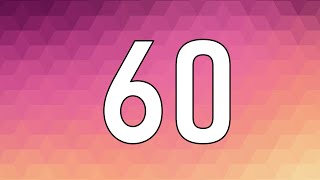 60 Second Countdown Timer | Pink Background