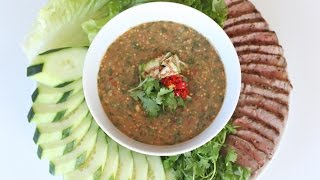 Prahok Dipping Sauce with Steak