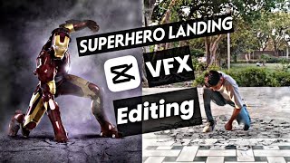 Superhero landing VFX Editing in capcut in hindi | Mobile VFX editing | capcut tutorial | tutorial