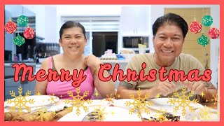 CHRISTMAS DINNER. ANO ANG REGALO NAMIN SA ISA'T ISA. BIG NEWS. SALAMAT SA MGA DASAL. ANSWERED PRAYER