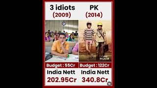 3 idiots VS PK movie comparison box office collection #viral #trending #shorts #pk #3iditos