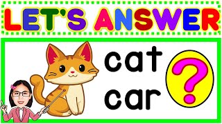 CVC Quiz for Kids | Read and Learn | CVC Practice for Kinder, Kids | Learn and Have | Teacher Aya