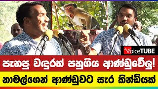 පැනපු වඳුරත් පහුගිය ආණ්ඩුවේලු! නාමල්ගෙන් ආණ්ඩුවට සැර කින්ඩියක්