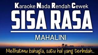 Sisa Rasa - Mahalini 🎤Karaoke Lower Key ❤️Nada Rendah -4‼️