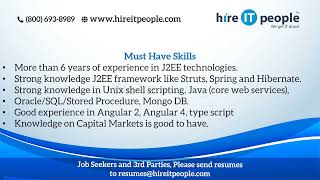 Enterprise Security J2EE APIs Jobs | Java EE Security Standards: JAAS, JGSS Jobs | Job ID: 34342 |