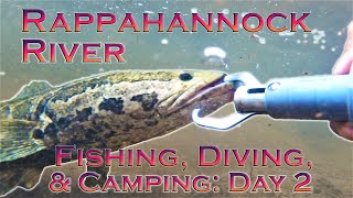 Snakehead, Smallmouth Bass, and More: Fishing, Diving, and Camping on the Rappahannock River