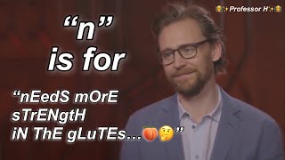learn the alphabet with Tom Hiddleston ll Professor H 👨‍🏫 ll