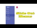 Slide out menus using html, css and jquery