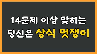 20문제 중 14문제 이상 맞히시면 당신은 상식 멋쟁이입니다 / [기본 상식 퀴즈]