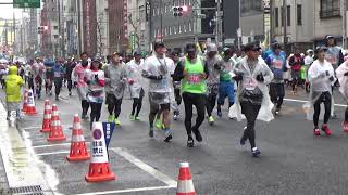 東京マラソン2019 速報！！　7km地点　先頭～通過タイム60分まで　その3