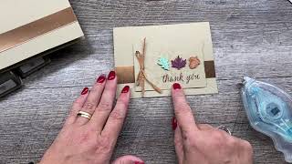 How to create a simple Fall Card with fun texture!