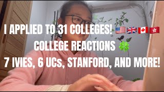 2025 Fall | International Student Reacts to College Decisions | Ivies, UCs, Stanford, and more!